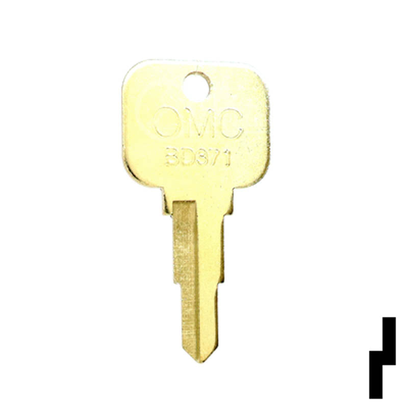 Uncut Boat Key | OMC | BD371 Power Sport Key Framon