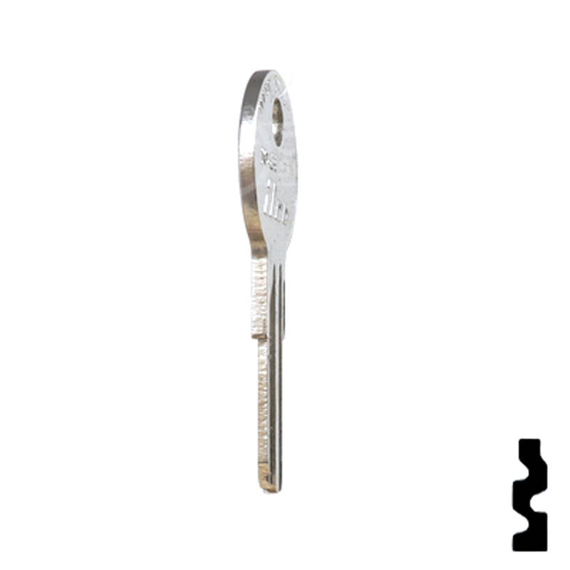 Uncut Key Blank | 1043F | Illinois, Eberhard Key Power Sport Key Ilco