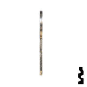 Uncut Key Blank | 1043F | Illinois, Eberhard Key Power Sport Key Ilco