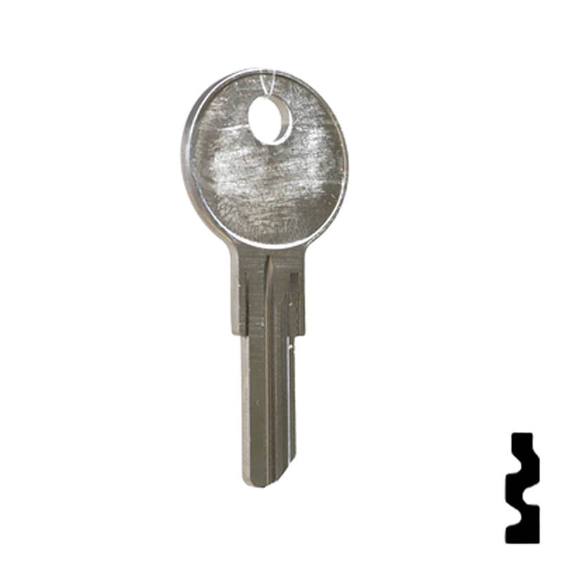 Uncut Key Blank | 1043F | Illinois, Eberhard Key Power Sport Key Ilco