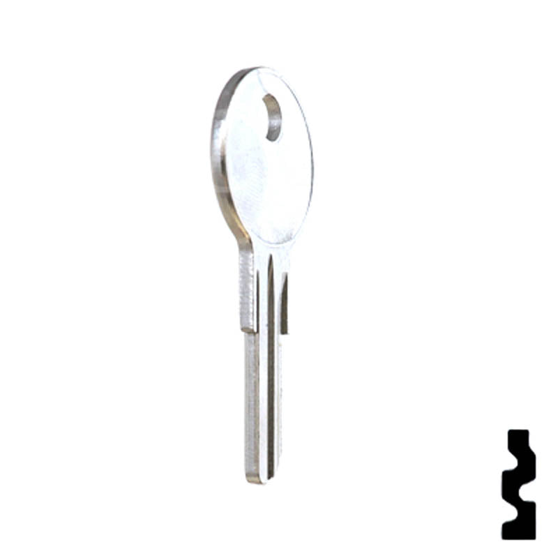 Uncut Key Blank | 1043F | Illinois, Eberhard Key Power Sport Key Ilco