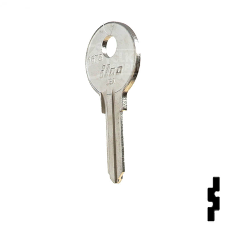 Uncut Key Blank | 1678 | Eberhard Power Sport Key Ilco
