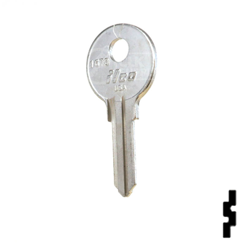 Uncut Key Blank | 1678 | Eberhard Power Sport Key Ilco