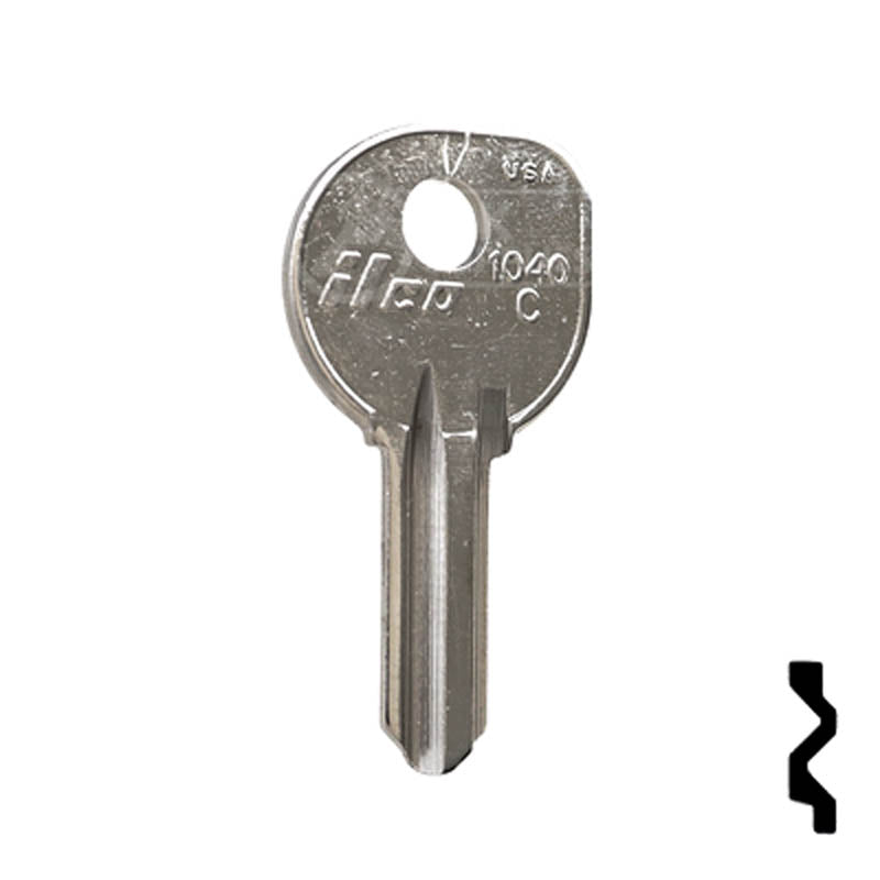Uncut Key Blank | Boat |1040C Power Sport Key Ilco