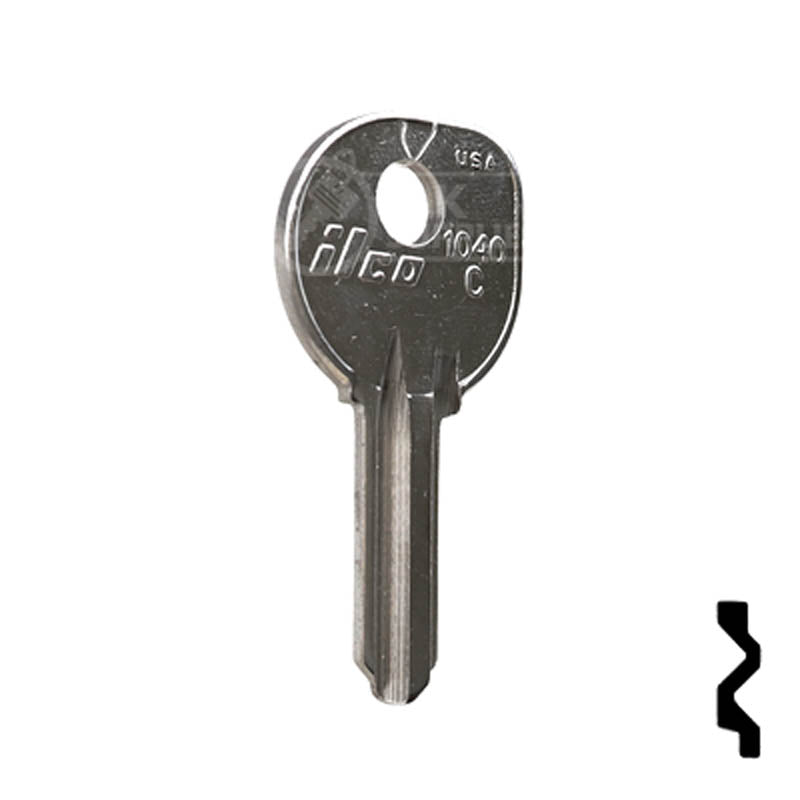 Uncut Key Blank | Boat |1040C Power Sport Key Ilco