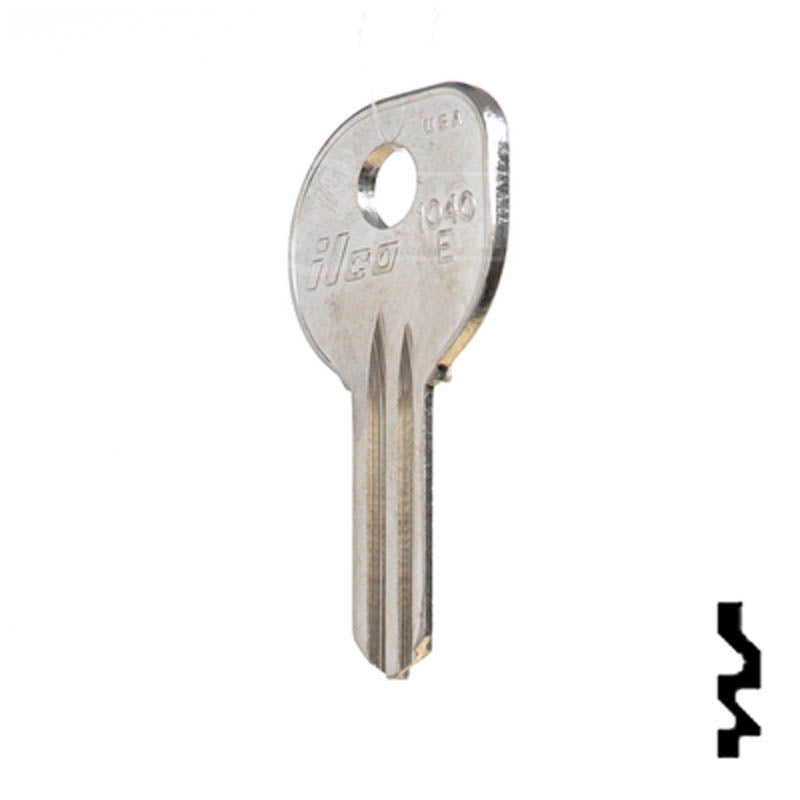Uncut Key Blank | Boat | 1040E Power Sport Key Ilco