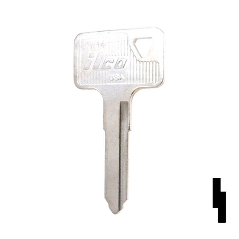 Uncut Key Blank | Cagiva | KW14 Power Sport Key Ilco