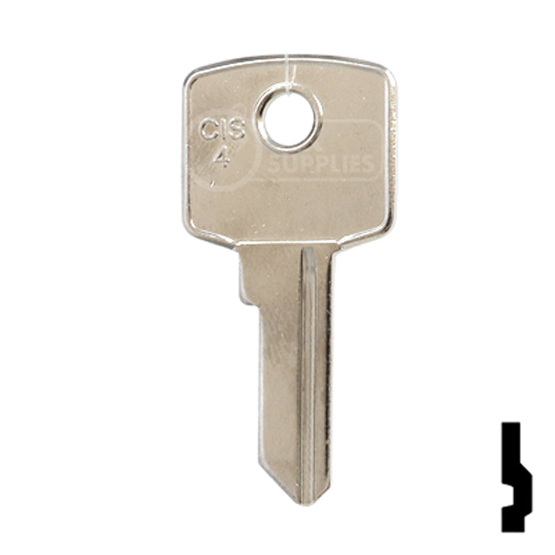 Uncut Key Blank | Cisma | CIS4 Power Sport Key Ilco