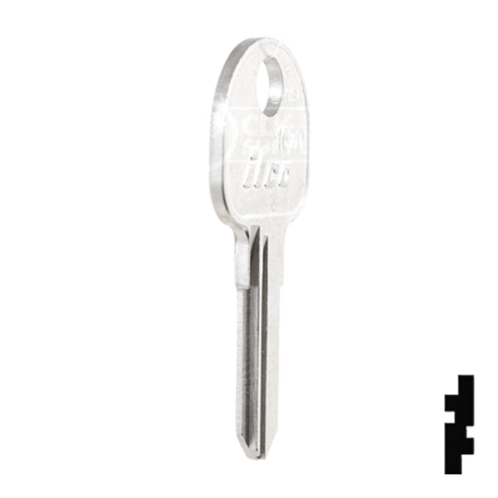 Uncut  Key Blank | Hafele | 1670 Power Sport Key Ilco