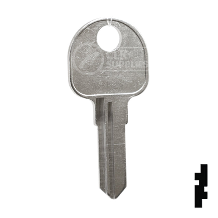 Uncut  Key Blank | Hafele | 1670 Power Sport Key Ilco