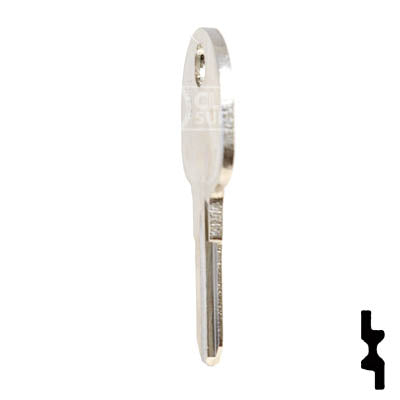 Uncut Key Blank | Hafele | HF74 Power Sport Key Ilco