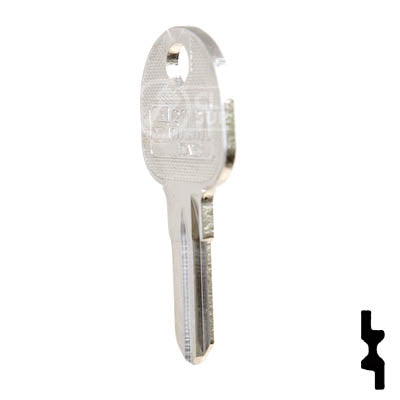 Uncut Key Blank | Hafele | HF74 Power Sport Key Ilco