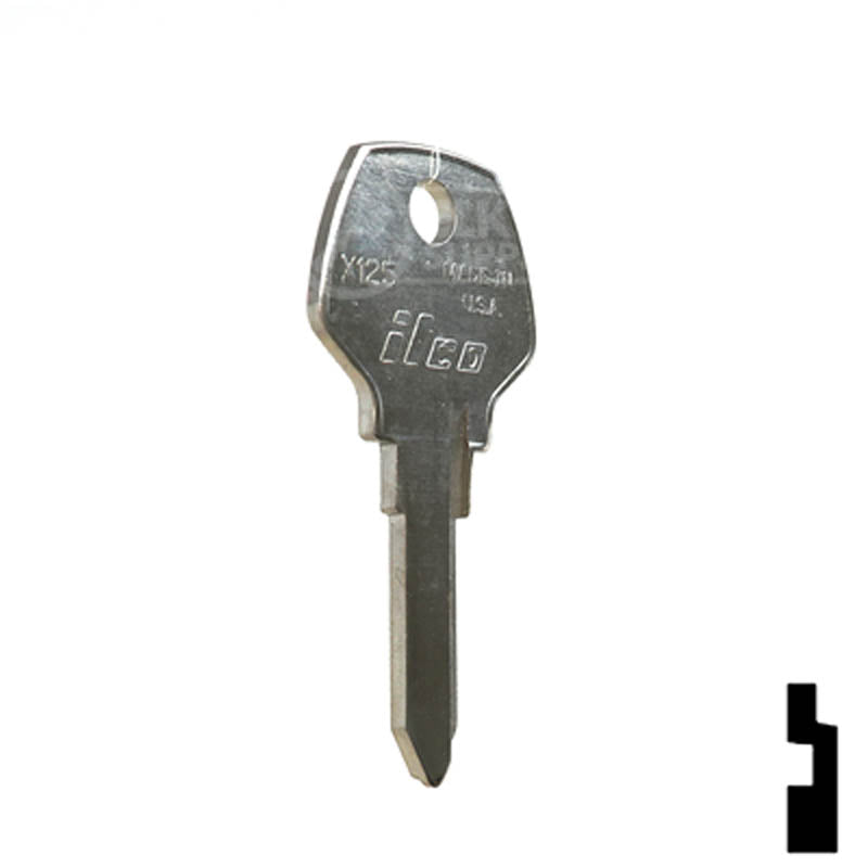 Uncut Key Blank | Harley Davidson | X125 Power Sport Key Ilco