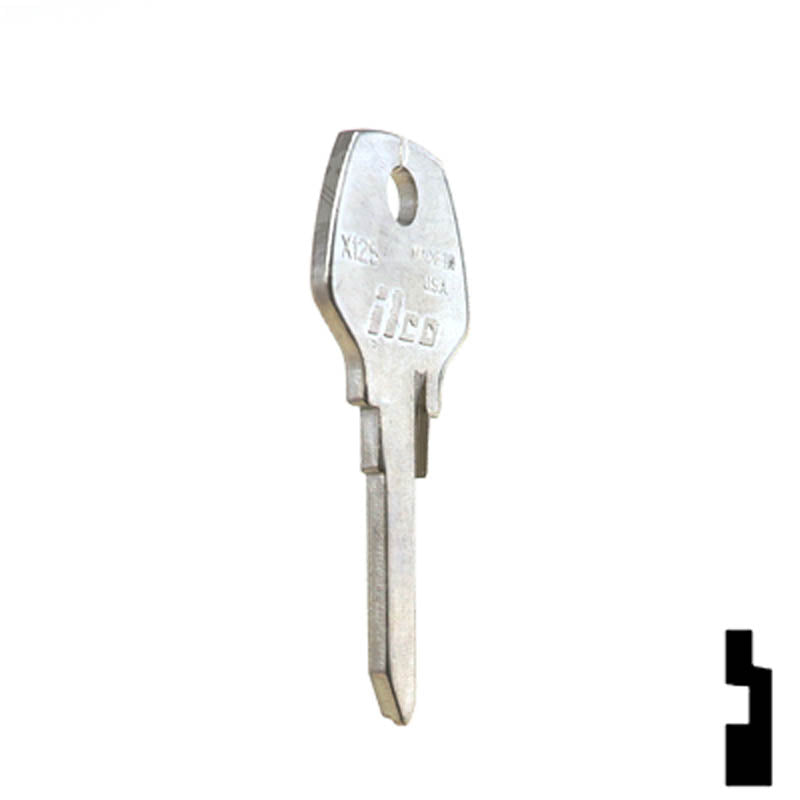 Uncut Key Blank | Harley Davidson | X125 Power Sport Key Ilco
