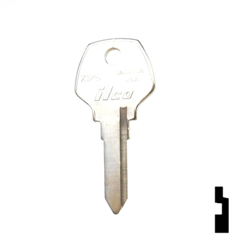Uncut Key Blank | Harley Davidson | X125 Power Sport Key Ilco
