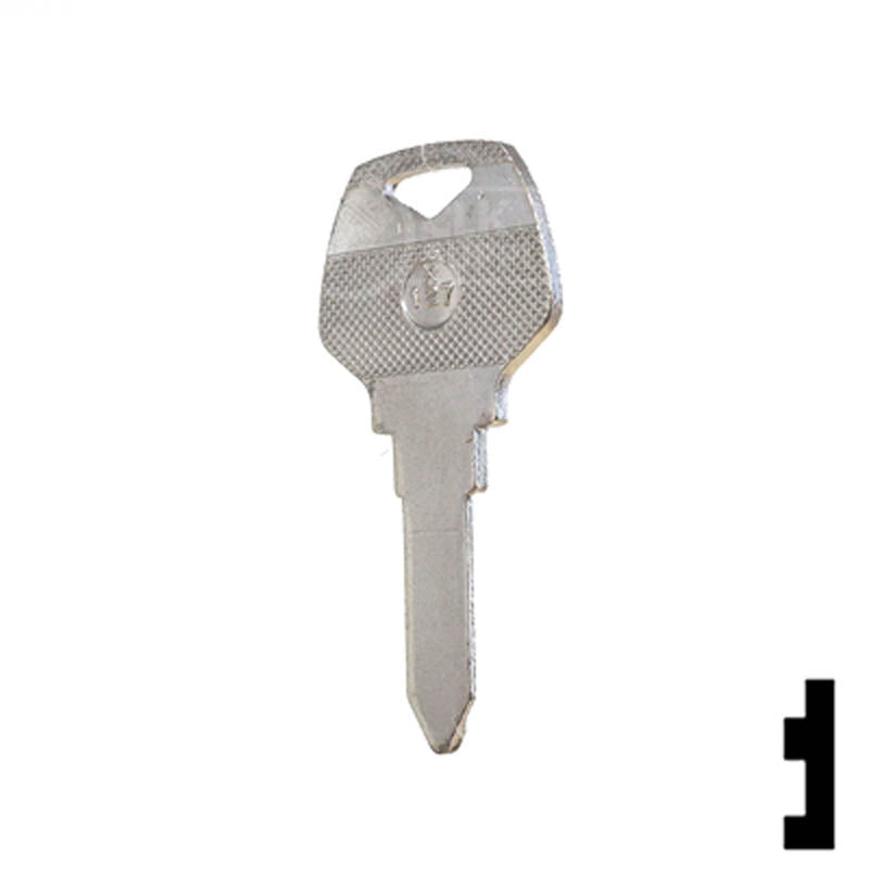 Uncut Key Blank | Harley Davidson | X127 Power Sport Key Ilco