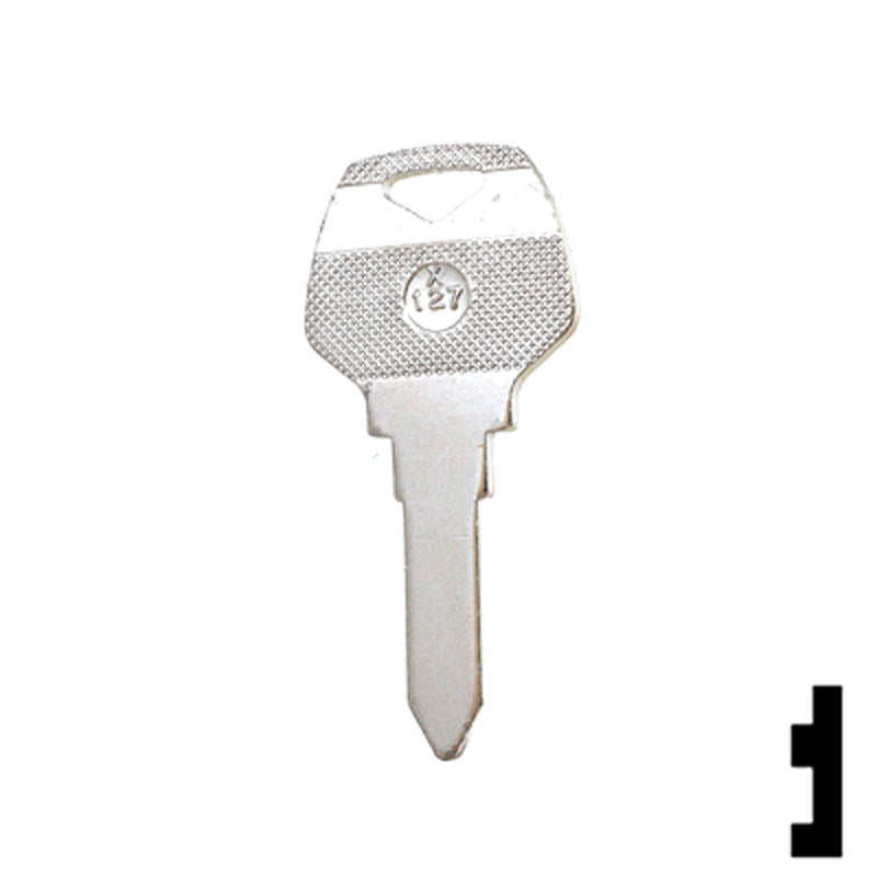 Uncut Key Blank | Harley Davidson | X127 Power Sport Key Ilco