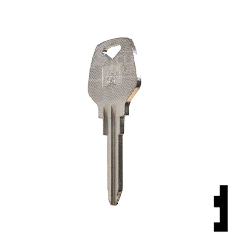 Uncut Key Blank | Harley Davidson | X127 Power Sport Key Ilco