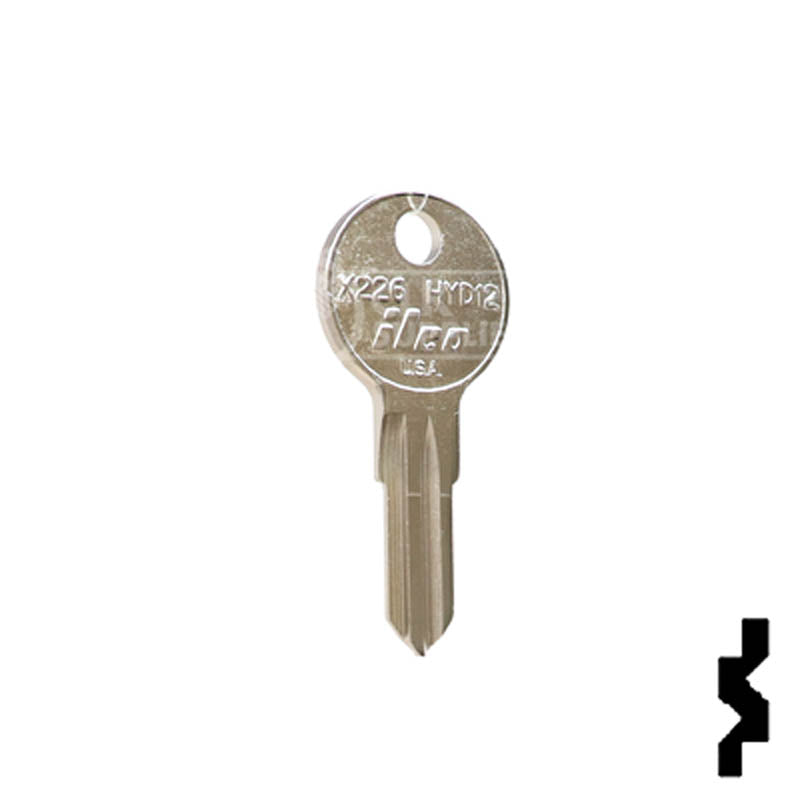 Uncut Key Blank | Harley Davidson | X226, HYD12 Power Sport Key Ilco