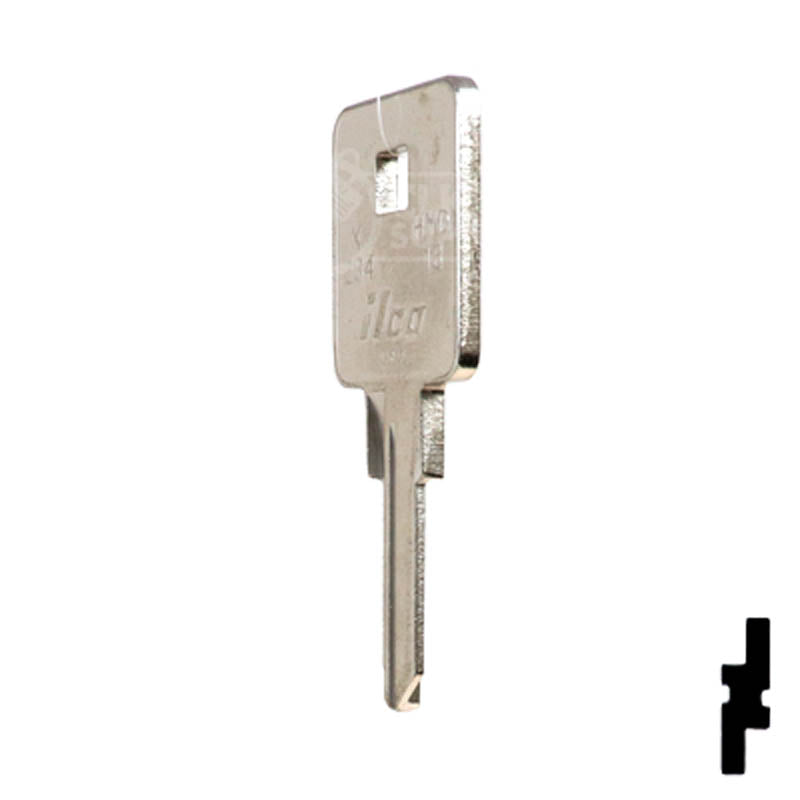 Uncut Key Blank | Harley Davidson | X234, HYD13 Power Sport Key Ilco