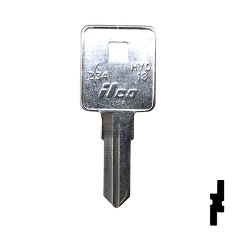 Uncut Key Blank | Harley Davidson | X234, HYD13 Power Sport Key Ilco