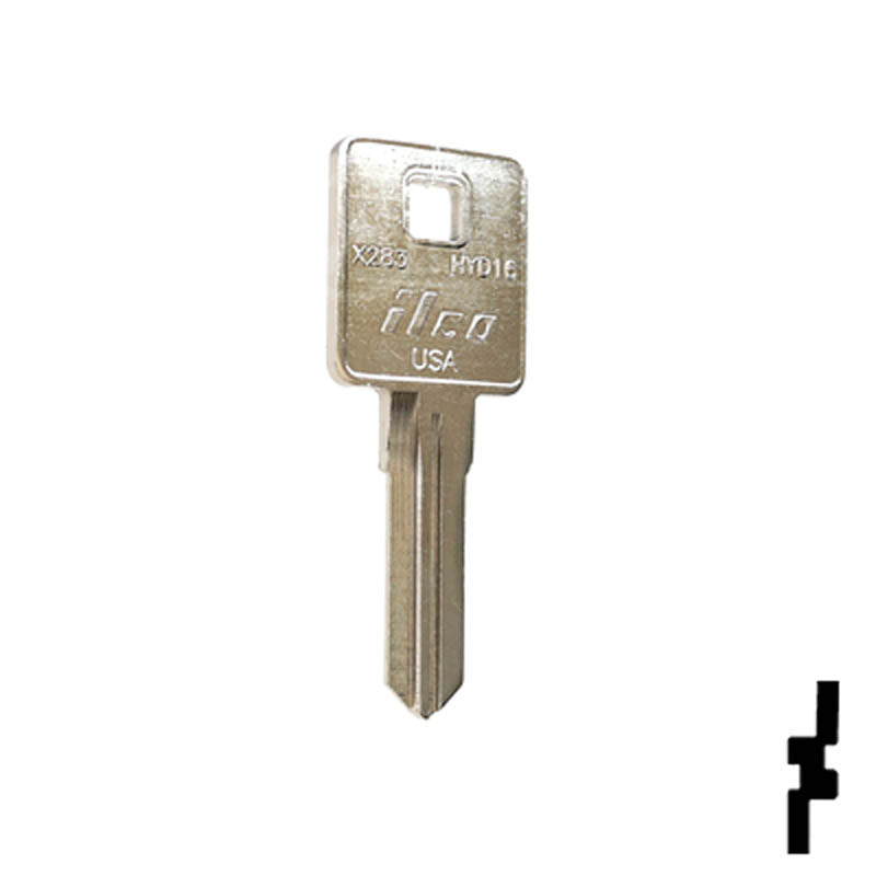Uncut Key Blank | Harley Davidson | X283, HYD16 Power Sport Key Ilco