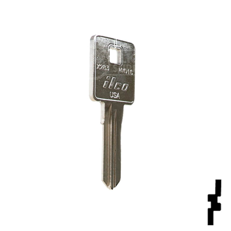 Uncut Key Blank | Harley Davidson | X283, HYD16 Power Sport Key Ilco