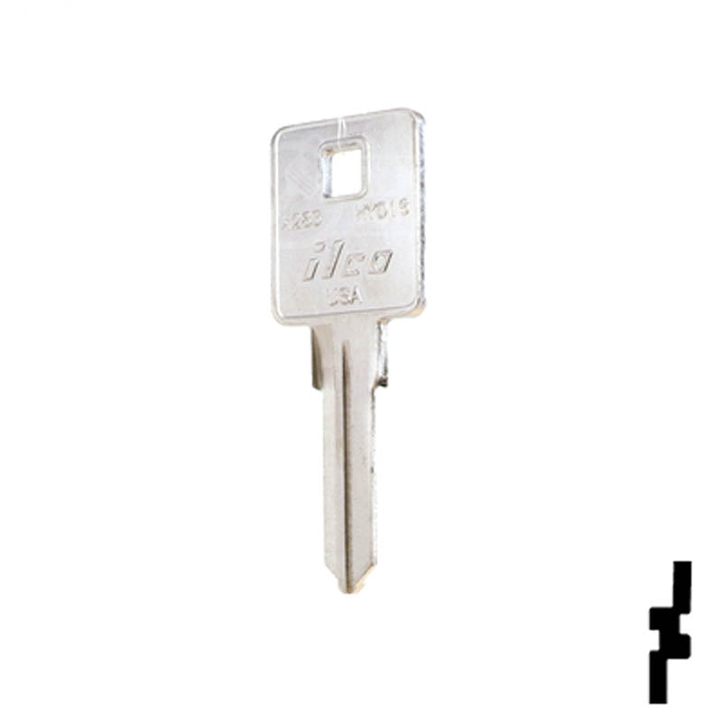 Uncut Key Blank | Harley Davidson | X283, HYD16 Power Sport Key Ilco