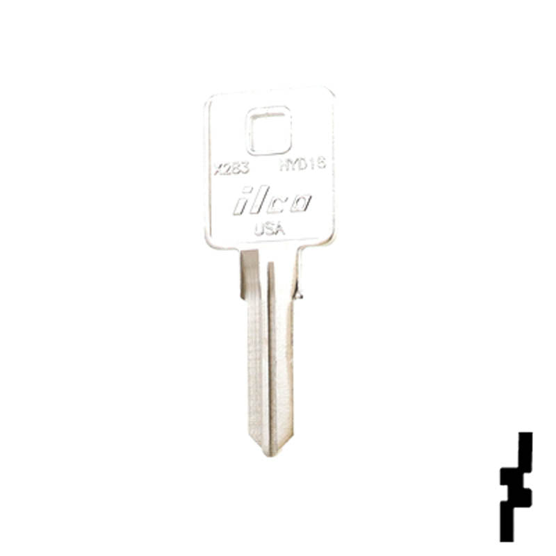 Uncut Key Blank | Harley Davidson | X283, HYD16 Power Sport Key Ilco