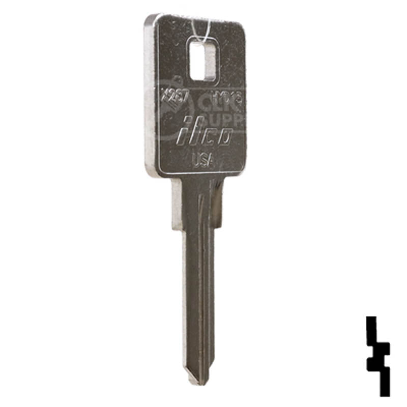 Uncut Key Blank | Harley Davidson | X287, HYD15 Power Sport Key Ilco