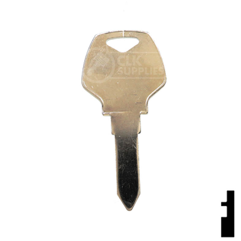 Uncut Key Blank | Harley Davidson | X93 Power Sport Key Ilco