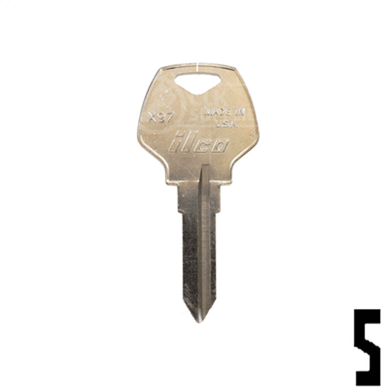 Uncut Key Blank | Harley Davidson | X97 Power Sport Key Ilco