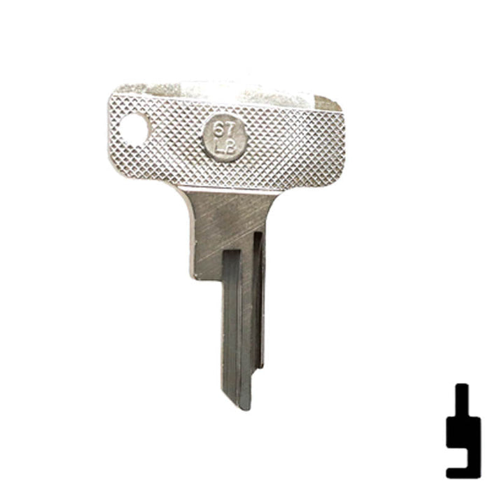 Uncut Key Blank | Honda Motorcycle | 67LB Power Sport Key Ilco