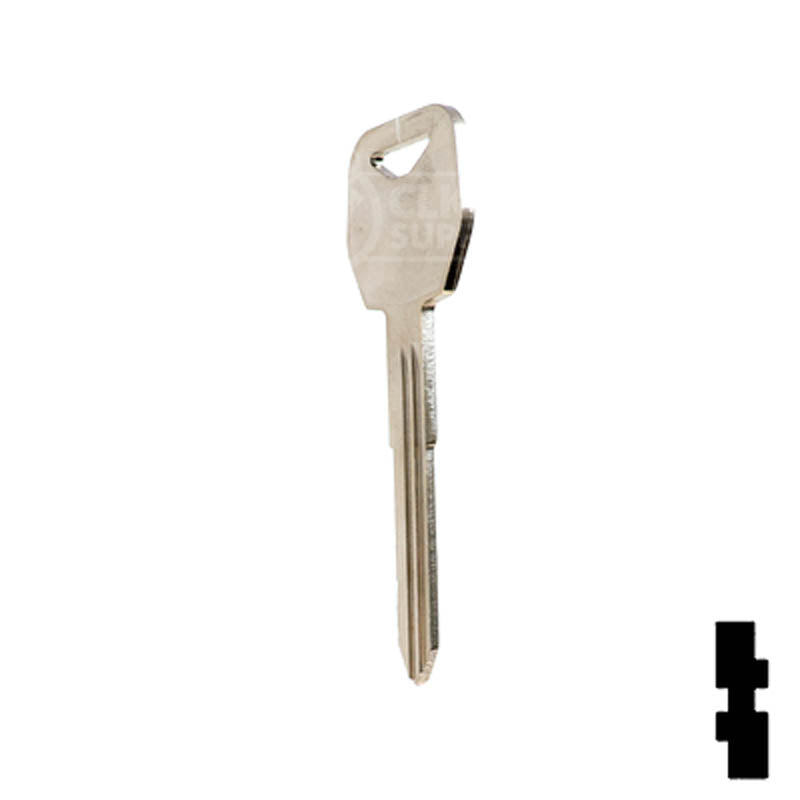Uncut Key Blank | Honda Motorcycle | X291, HD114 Power Sport Key Ilco