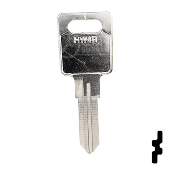 Uncut Key Blank | Huwil | HW4R Power Sport Key Ilco