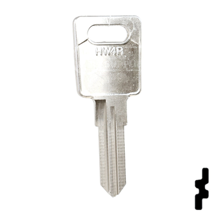 Uncut Key Blank | Huwil | HW4R Power Sport Key Ilco