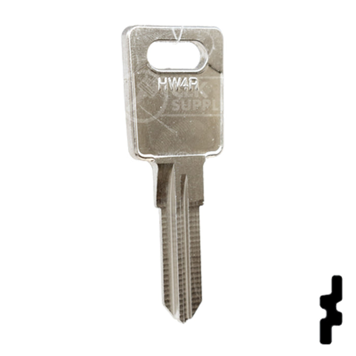 Uncut Key Blank | Huwil | HW4R Power Sport Key Ilco