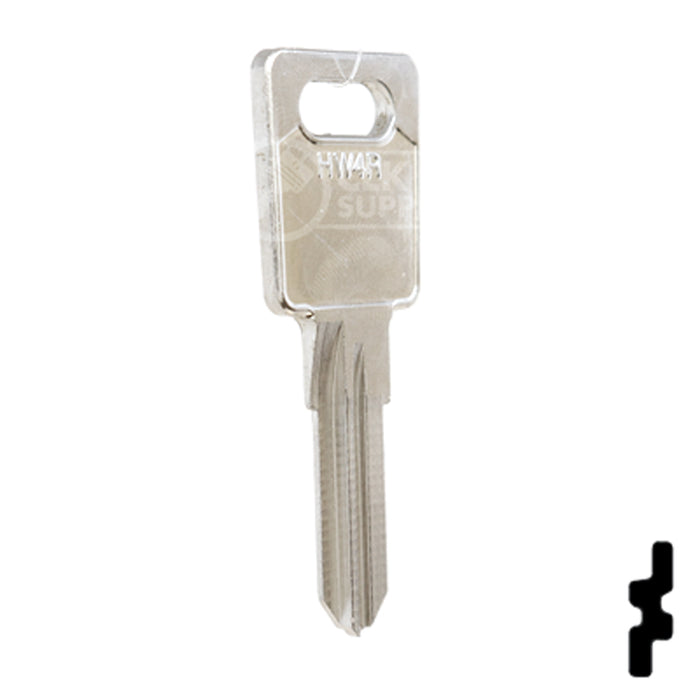 Uncut Key Blank | Huwil | HW4R Power Sport Key Ilco