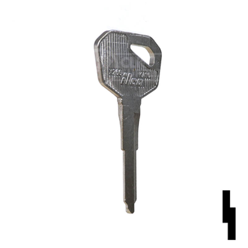 Uncut Key Blank | Kawasaki| KA16-NP, KW16C-P Power Sport Key Ilco