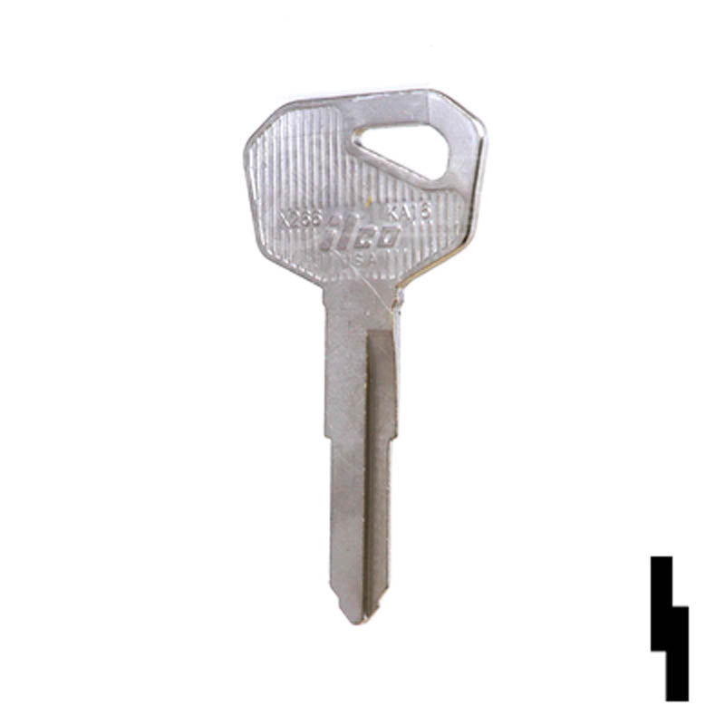 Uncut Key Blank | Kawasaki| KA16-NP, KW16C-P Power Sport Key Ilco