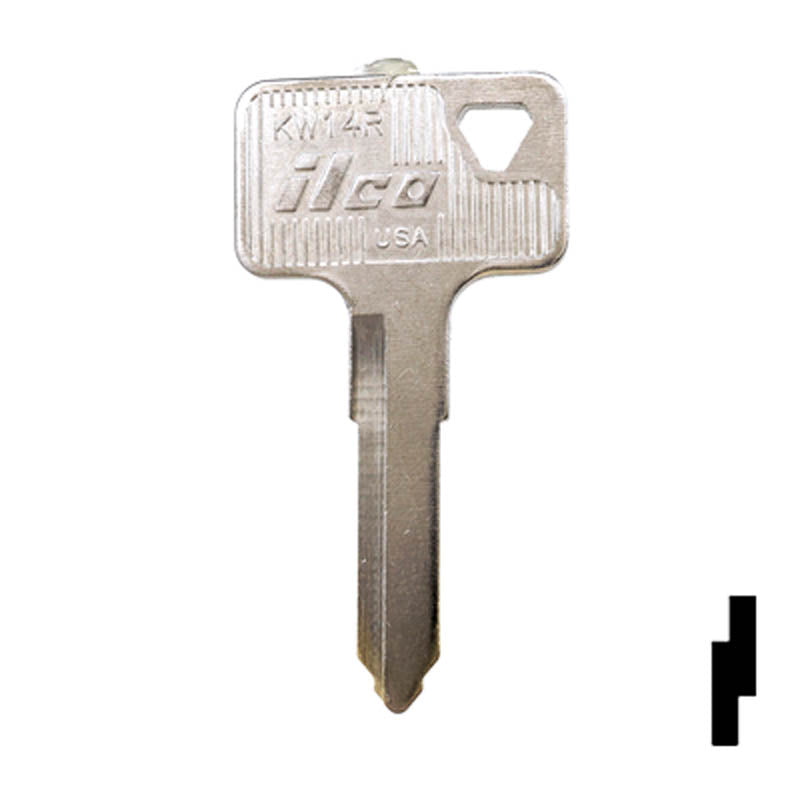 Uncut Key Blank | Kawasaki | KW14R Power Sport Key Ilco