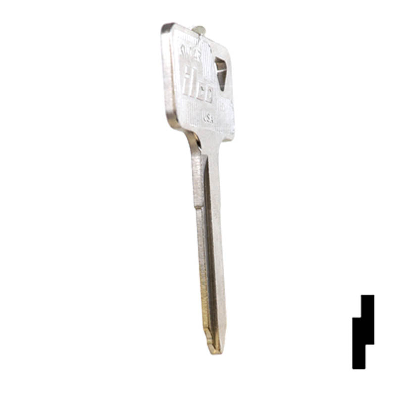 Uncut Key Blank | Kawasaki | KW14R Power Sport Key Ilco