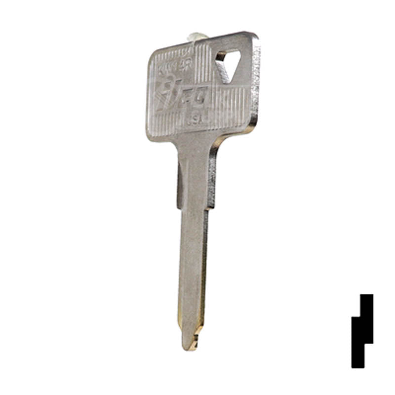 Uncut Key Blank | Kawasaki | KW14R Power Sport Key Ilco