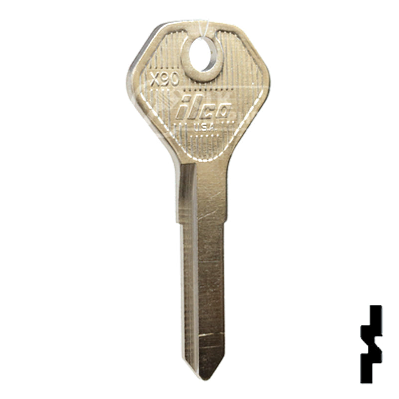 Uncut Key Blank | Kawasaki | X90 Power Sport Key Ilco
