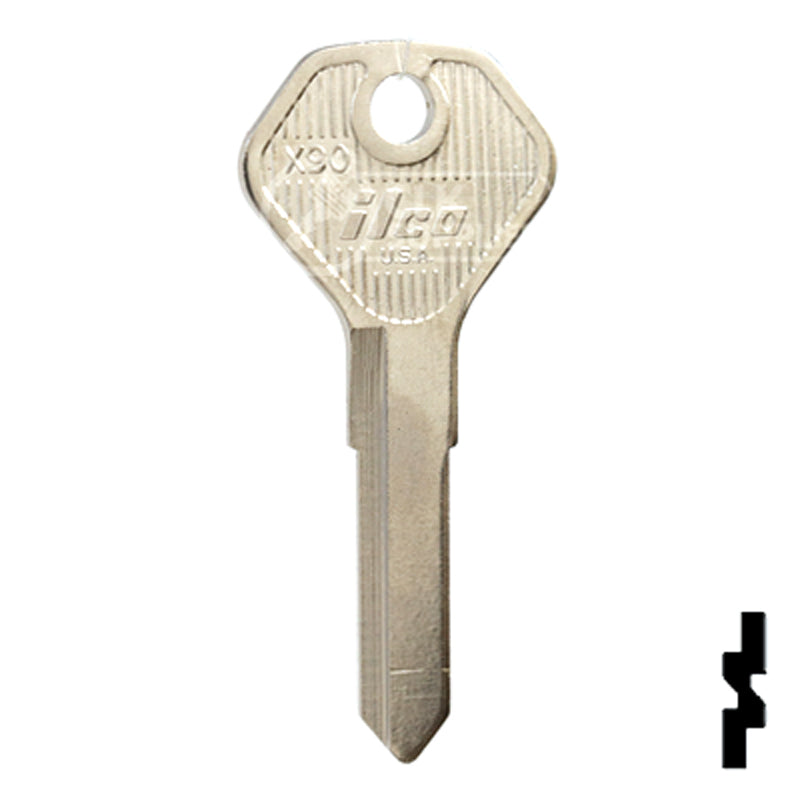 Uncut Key Blank | Kawasaki | X90 Power Sport Key Ilco
