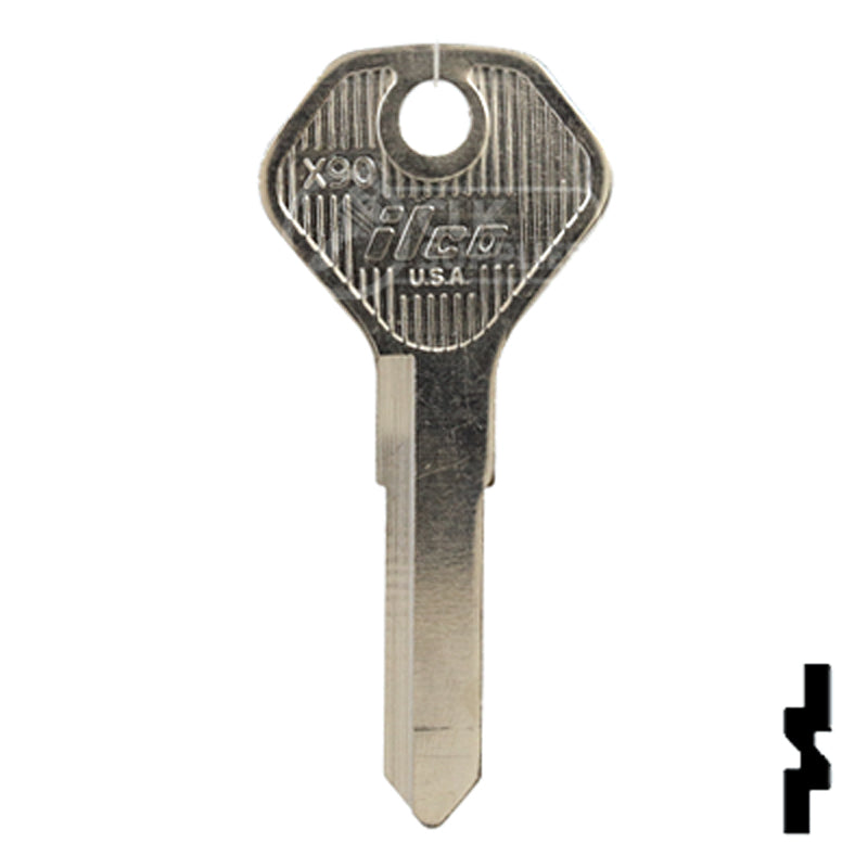 Uncut Key Blank | Kawasaki | X90 Power Sport Key Ilco