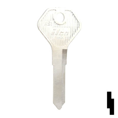 Uncut Key Blank | Kawasaki | X91 Power Sport Key Ilco