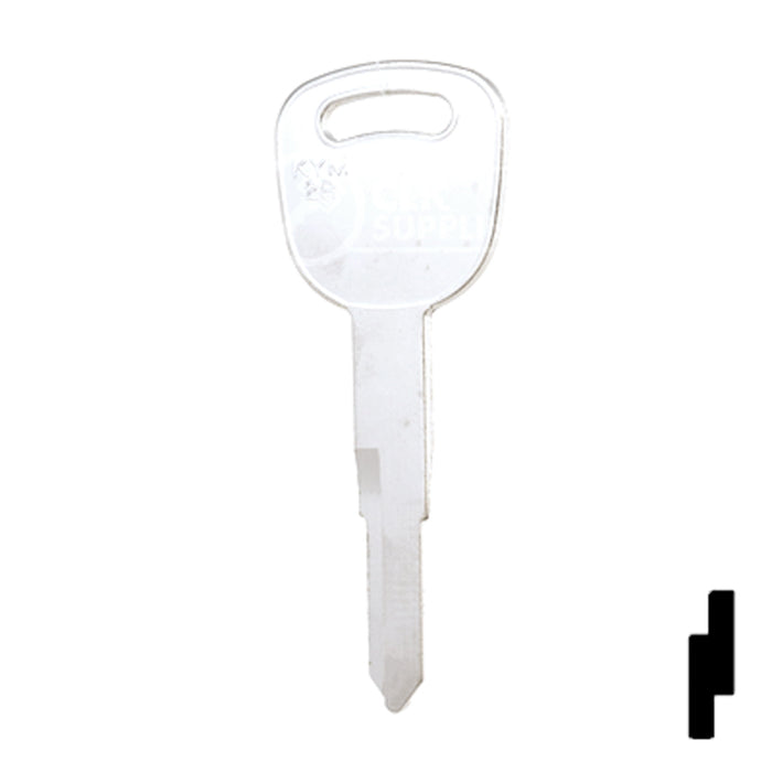 Uncut  Key Blank | Kymco | KYM2R Power Sport Key Ilco