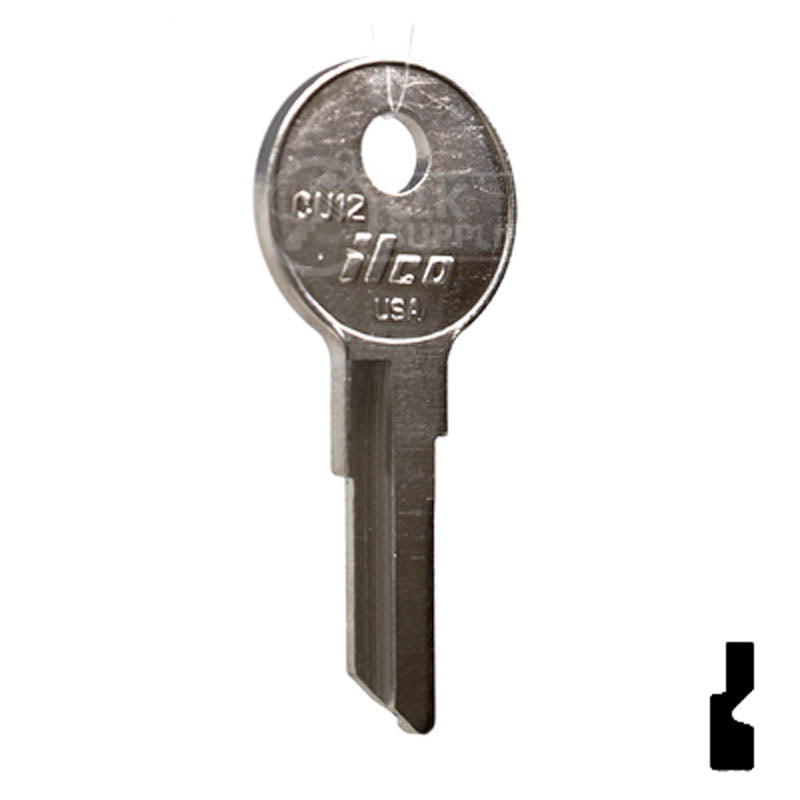 Uncut Key Blank | Mercury Clum Boat | CU12 Power Sport Key Ilco