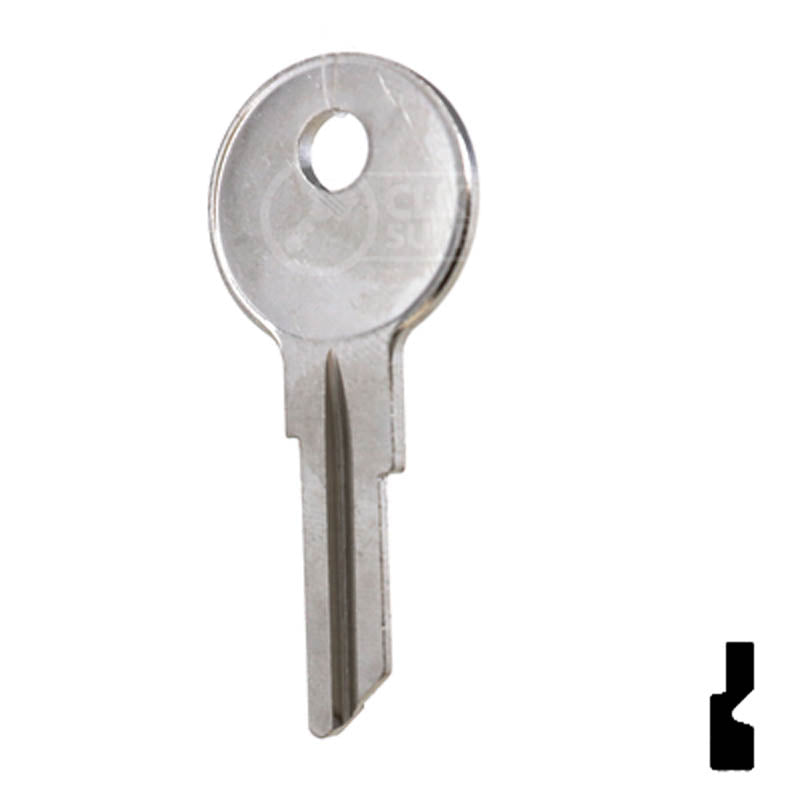 Uncut Key Blank | Mercury Clum Boat | CU12 Power Sport Key Ilco